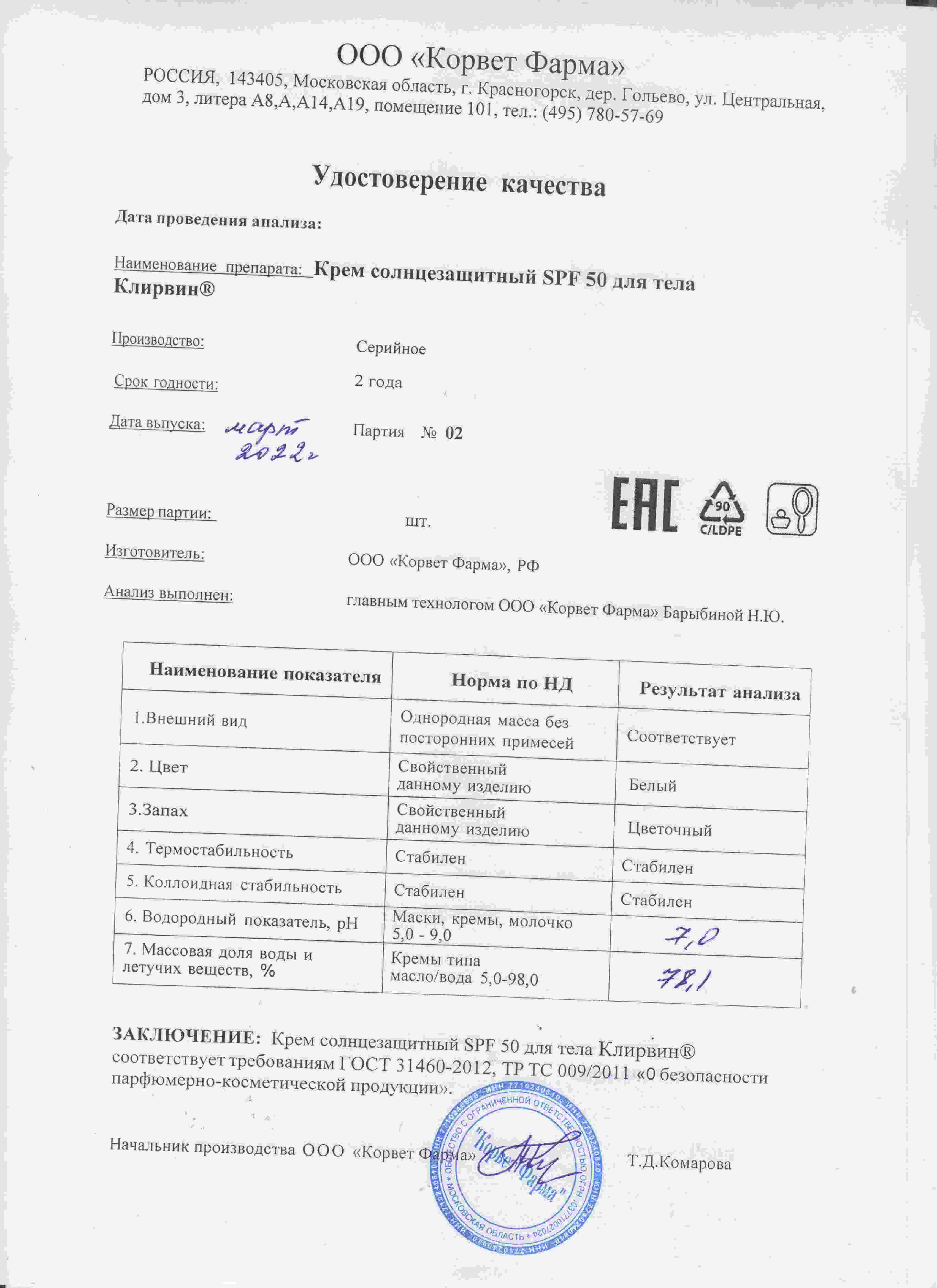 Паспорт №03202202